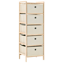 Opbergrekken Met Stoffen Manden Cederhout Beige 5 2