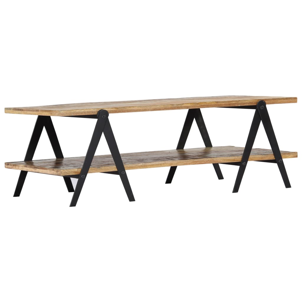 Salontafel 5X60X40 Cm Massief Gerecycled Hout Multikleur