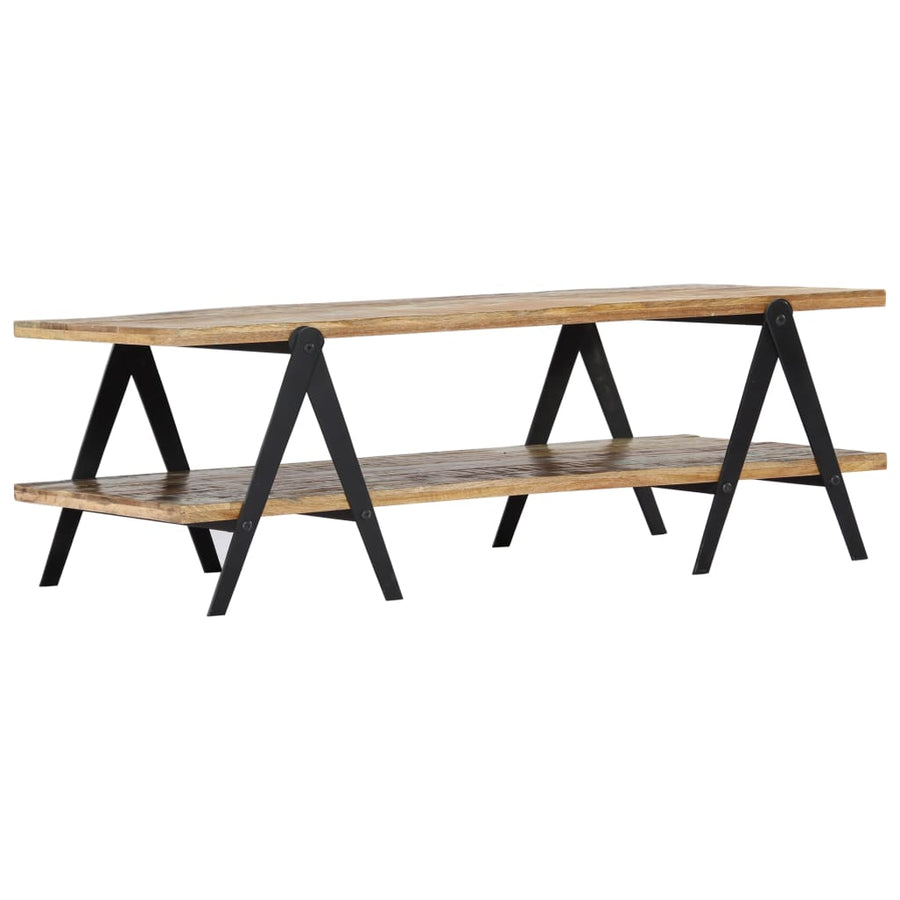 Salontafel 5X60X40 Cm Massief Gerecycled Hout Multikleur