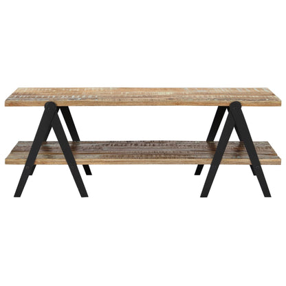 Salontafel 5X60X40 Cm Massief Gerecycled Hout Multikleur
