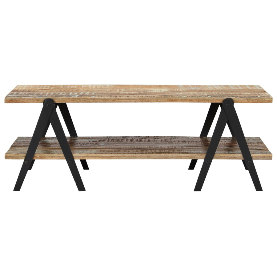 Salontafel 5X60X40 Cm Massief Gerecycled Hout Multikleur