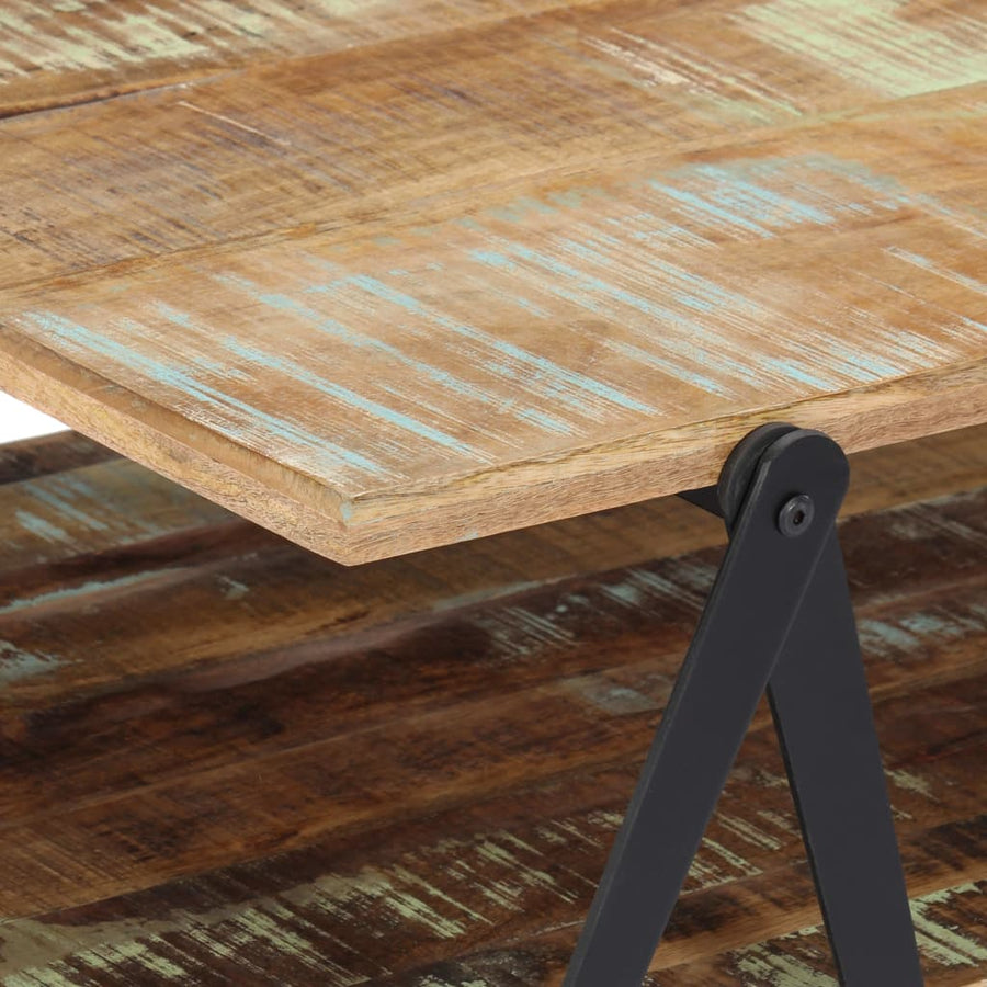 Salontafel 5X60X40 Cm Massief Gerecycled Hout Multikleur