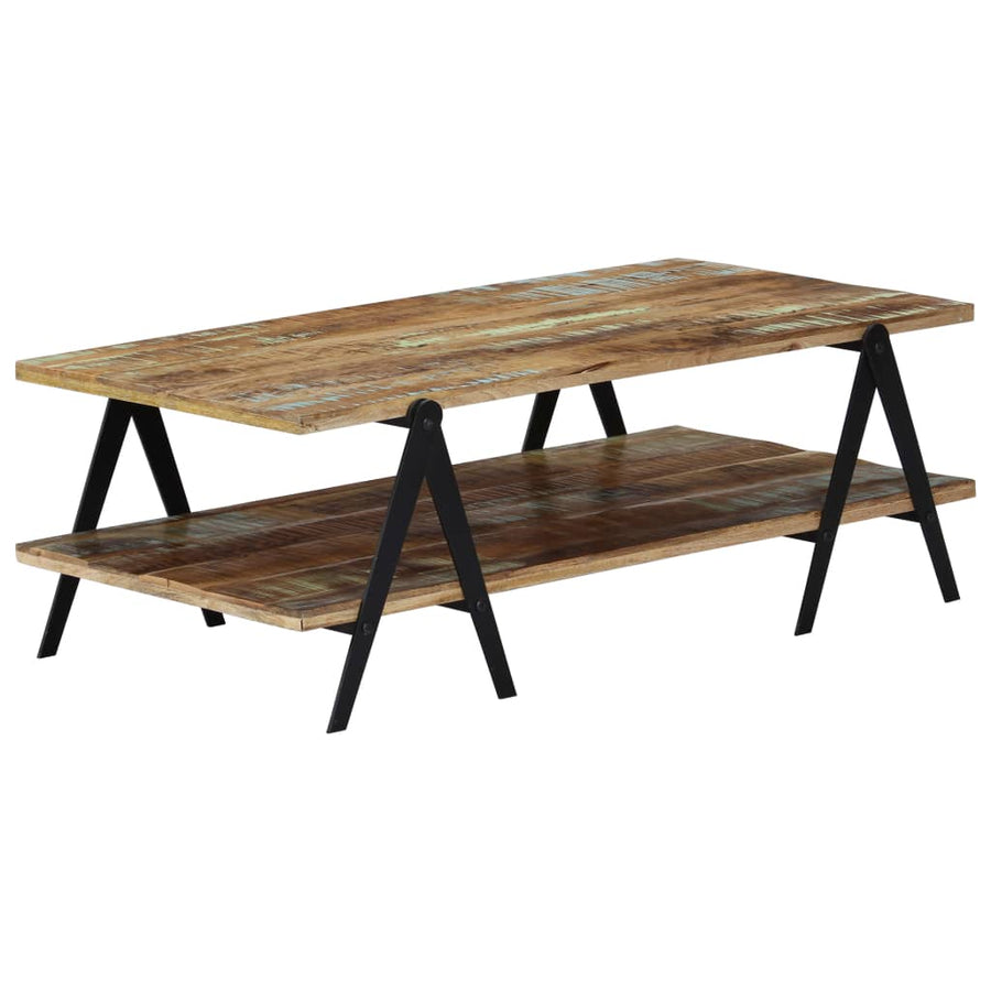 Salontafel 5X60X40 Cm Massief Gerecycled Hout Multikleur