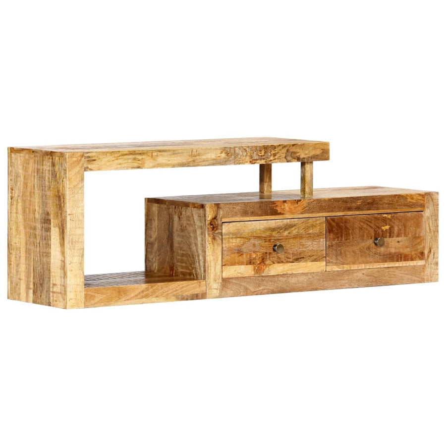 Tv-Meubel 120X30X40 Cm Massief Mangohout Bruin