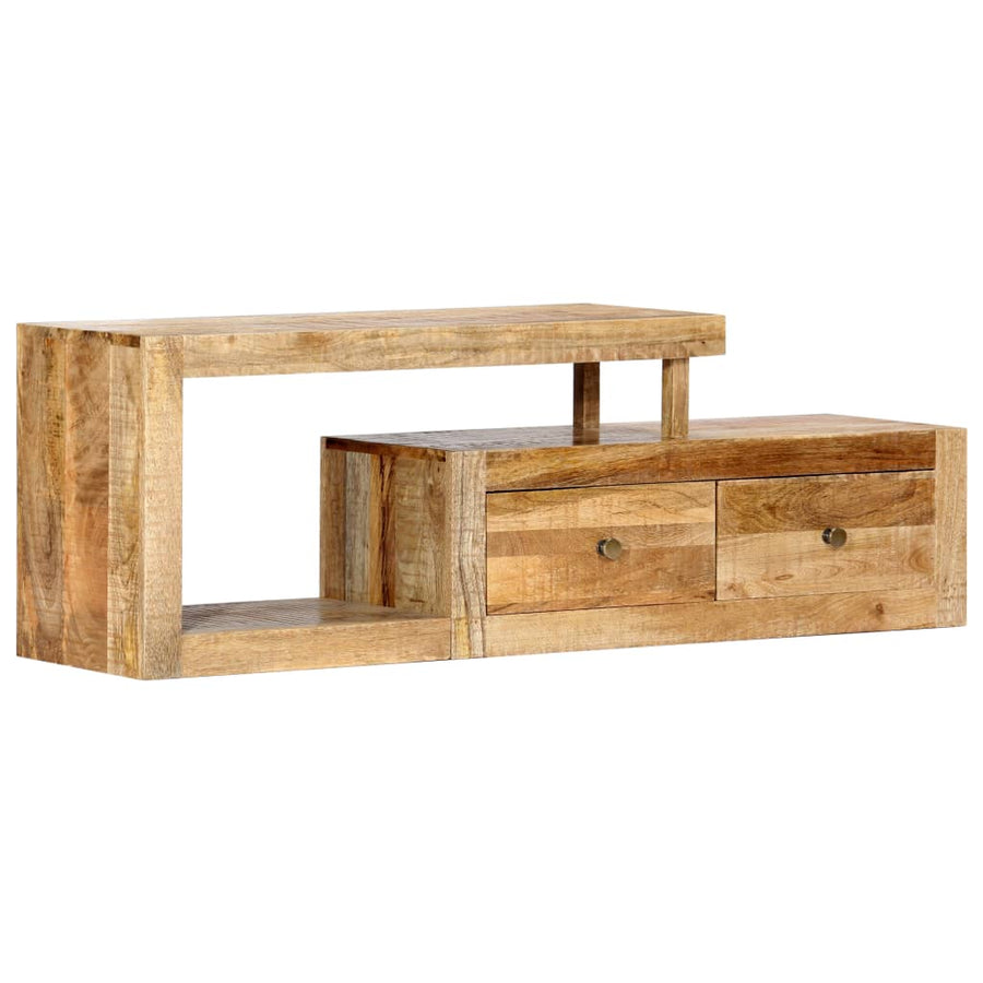 Tv-Meubel 120X30X40 Cm Massief Mangohout Bruin