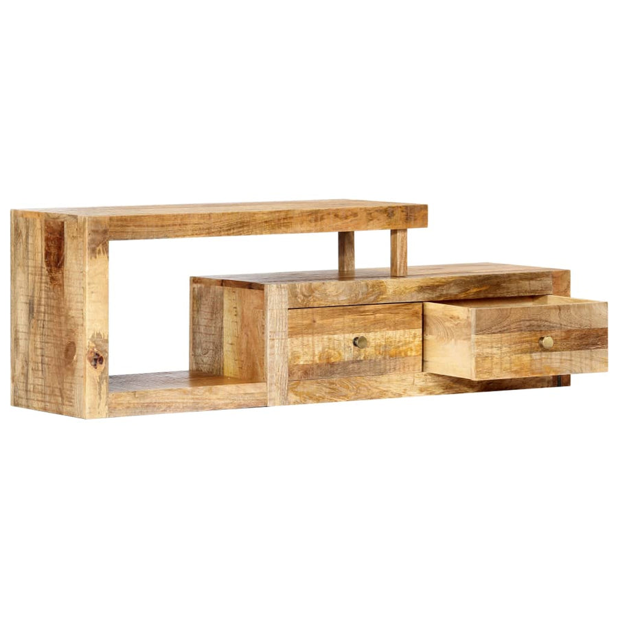 Tv-Meubel 120X30X40 Cm Massief Mangohout Bruin