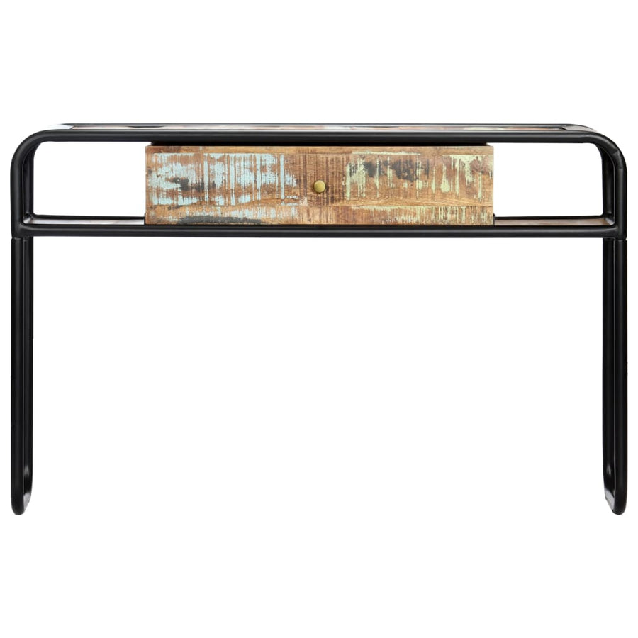 Wandtafel 8X30X75 Cm Massief Gerecycled Hout Multikleur
