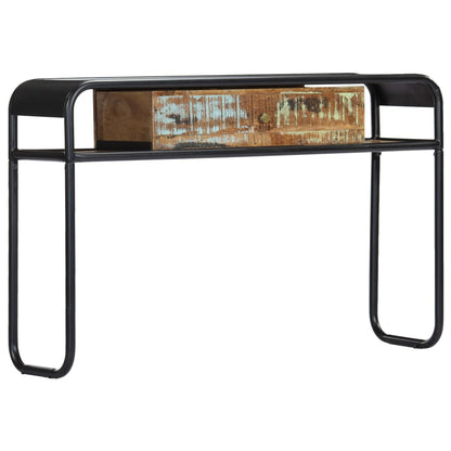 Wandtafel 8X30X75 Cm Massief Gerecycled Hout Multikleur