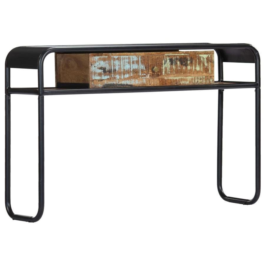 Wandtafel 8X30X75 Cm Massief Gerecycled Hout Multikleur
