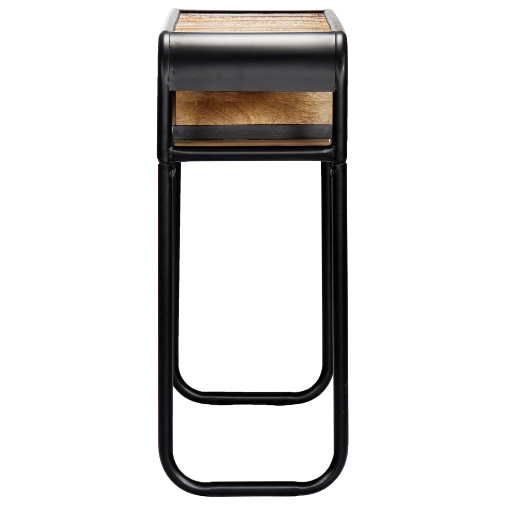 Wandtafel 8X30X75 Cm Massief Gerecycled Hout Multikleur