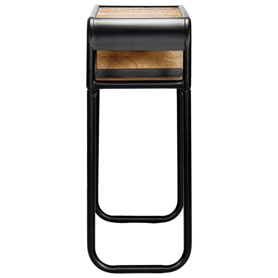Wandtafel 8X30X75 Cm Massief Gerecycled Hout Multikleur