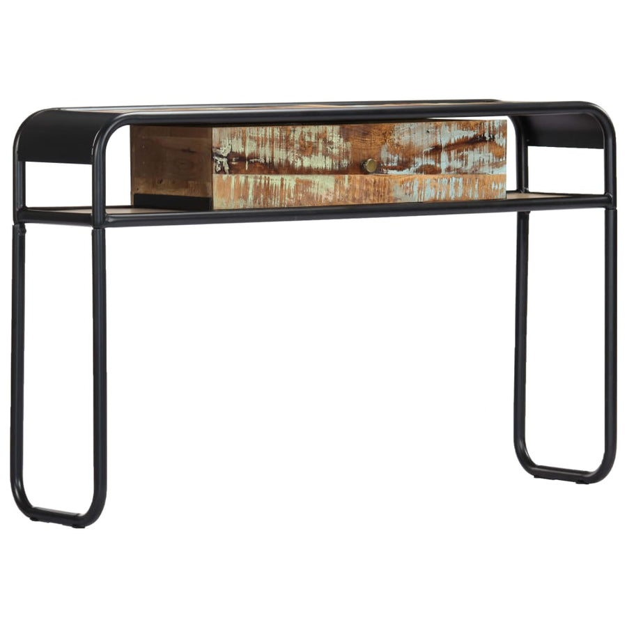 Wandtafel 8X30X75 Cm Massief Gerecycled Hout Multikleur