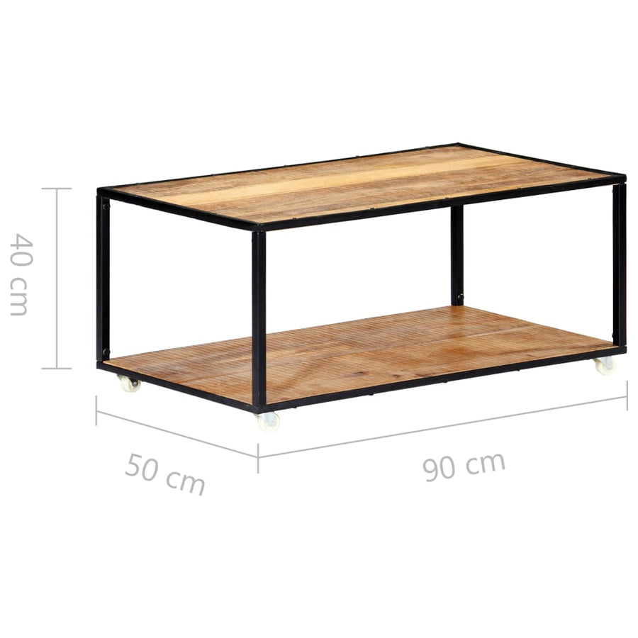 Salontafel 90X50X40 Cm Massief Gerecycled Hout