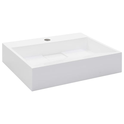 Wastafel Mineraal Gegoten/Marmer Gegoten Wit 50 x 38 x 13 cm