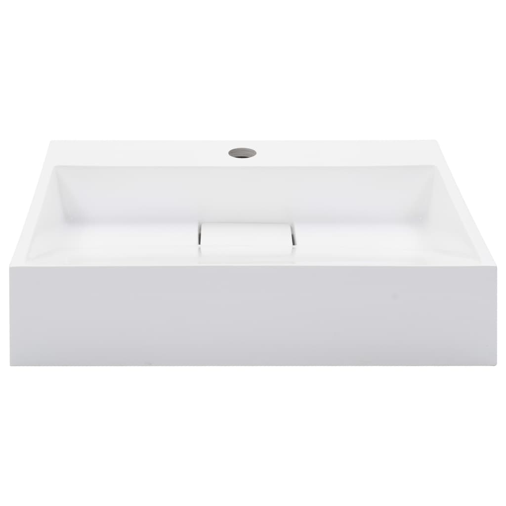 Wastafel Mineraal Gegoten/Marmer Gegoten Wit 50 x 38 x 13 cm