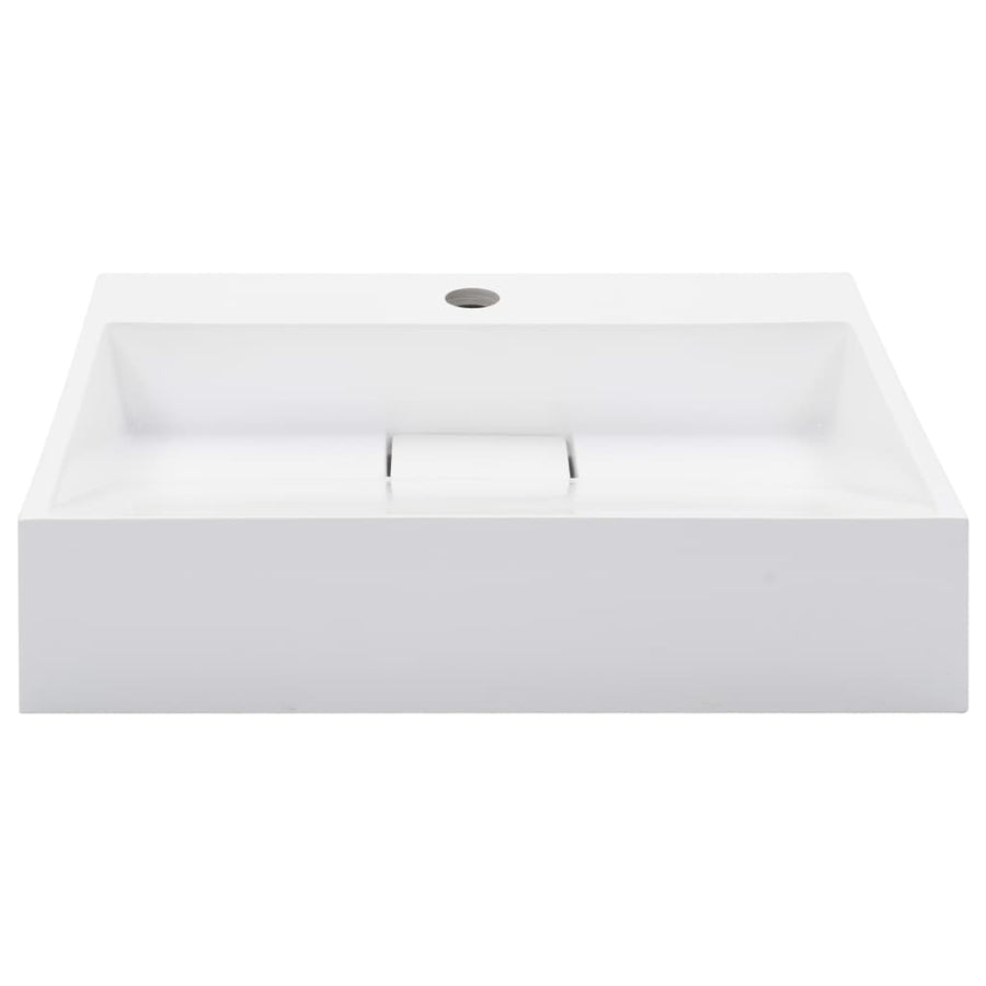 Wastafel Mineraal Gegoten/Marmer Gegoten Wit 50 x 38 x 13 cm