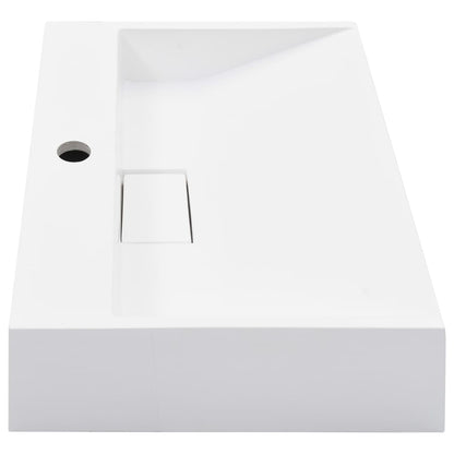 Wastafel Mineraal Gegoten/Marmer Gegoten Wit 50 x 38 x 13 cm