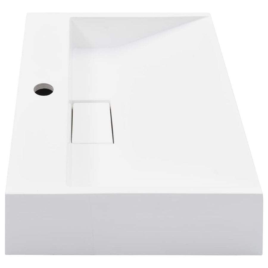 Wastafel Mineraal Gegoten/Marmer Gegoten Wit 50 x 38 x 13 cm