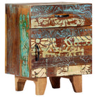 Nachtkastje 40x30x50 cm massief gerecycled hout
