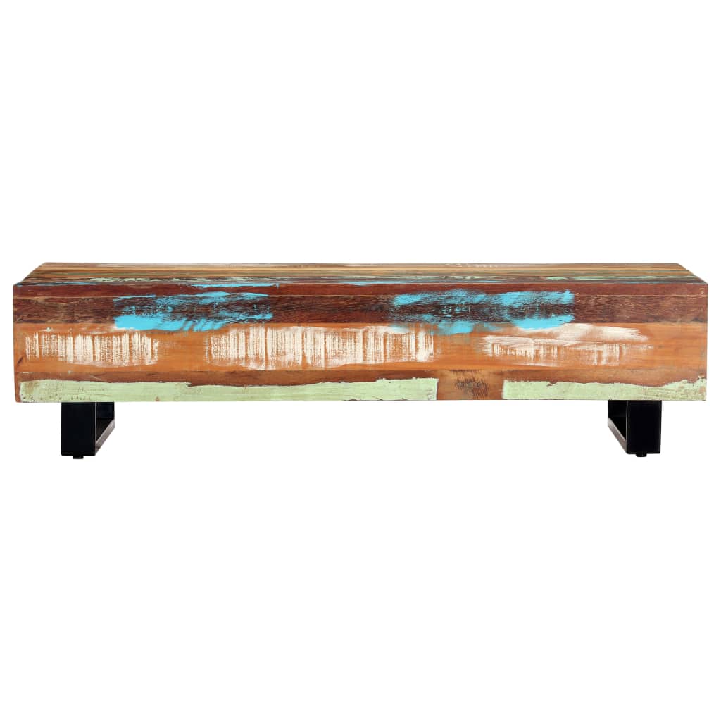 Salontafel 120X50X30 Cm Massief Gerecycled Hout En Staal