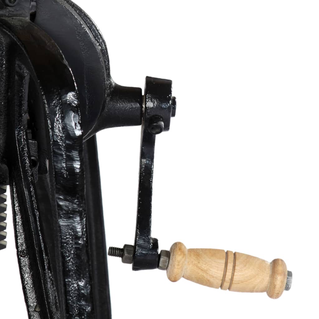 Bijzettafel 60X(46-63) Cm En Gietijzer 46-63 cm massief mangohout