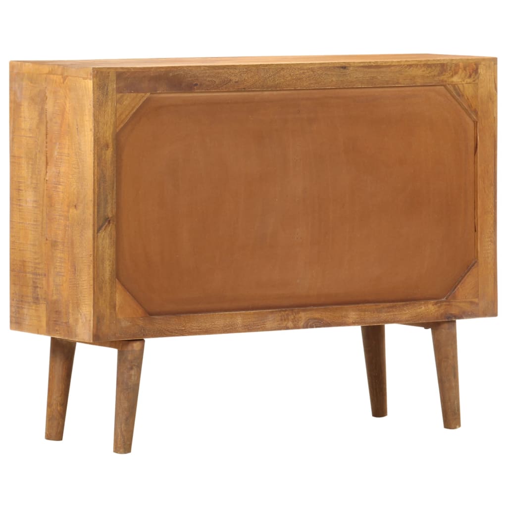 Dressoir Met Geprint Patroon Massief Mangohout 90 x 30 x 70 cm