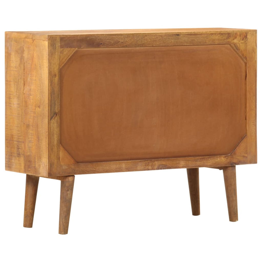 Dressoir Met Geprint Patroon Massief Mangohout 90 x 30 x 70 cm
