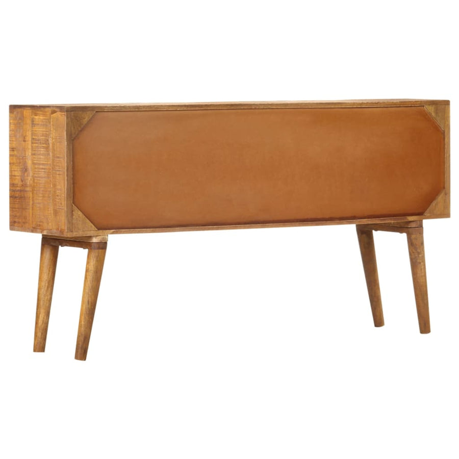 Dressoir Met Geprint Patroon Massief Mangohout 130 x 30 x 70 cm