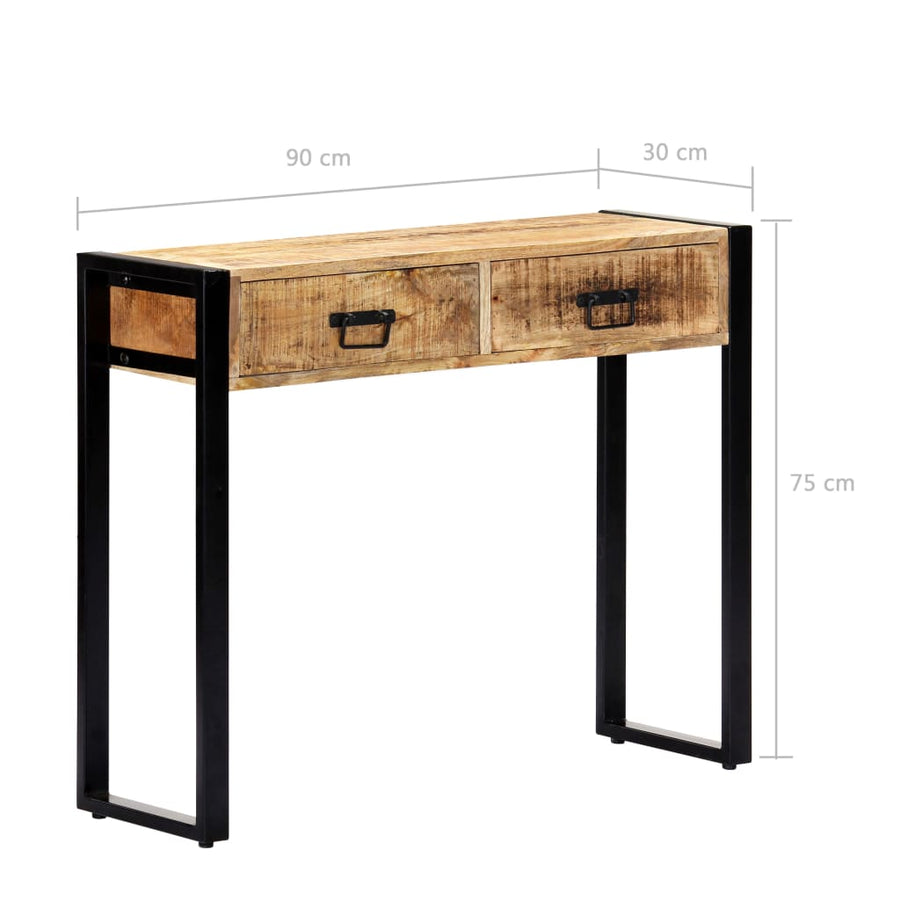 Wandtafel 90X30X75 Cm Massief Mangohout