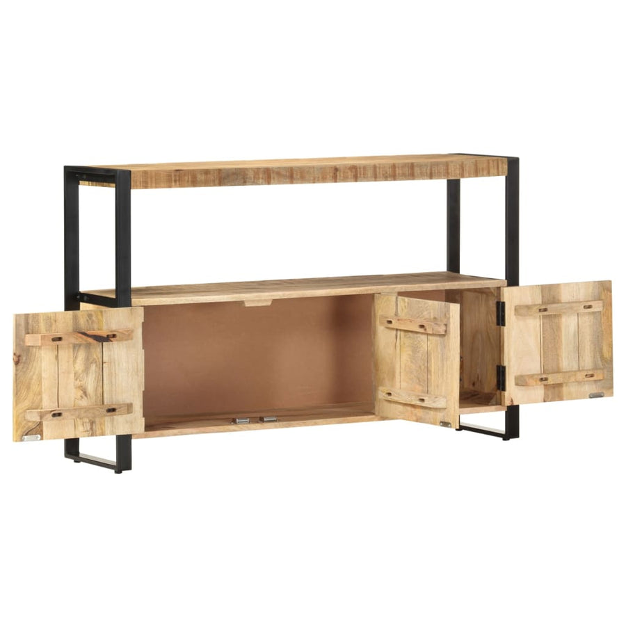 Bijzetkast 120X30X75 Cm Massief Mangohout