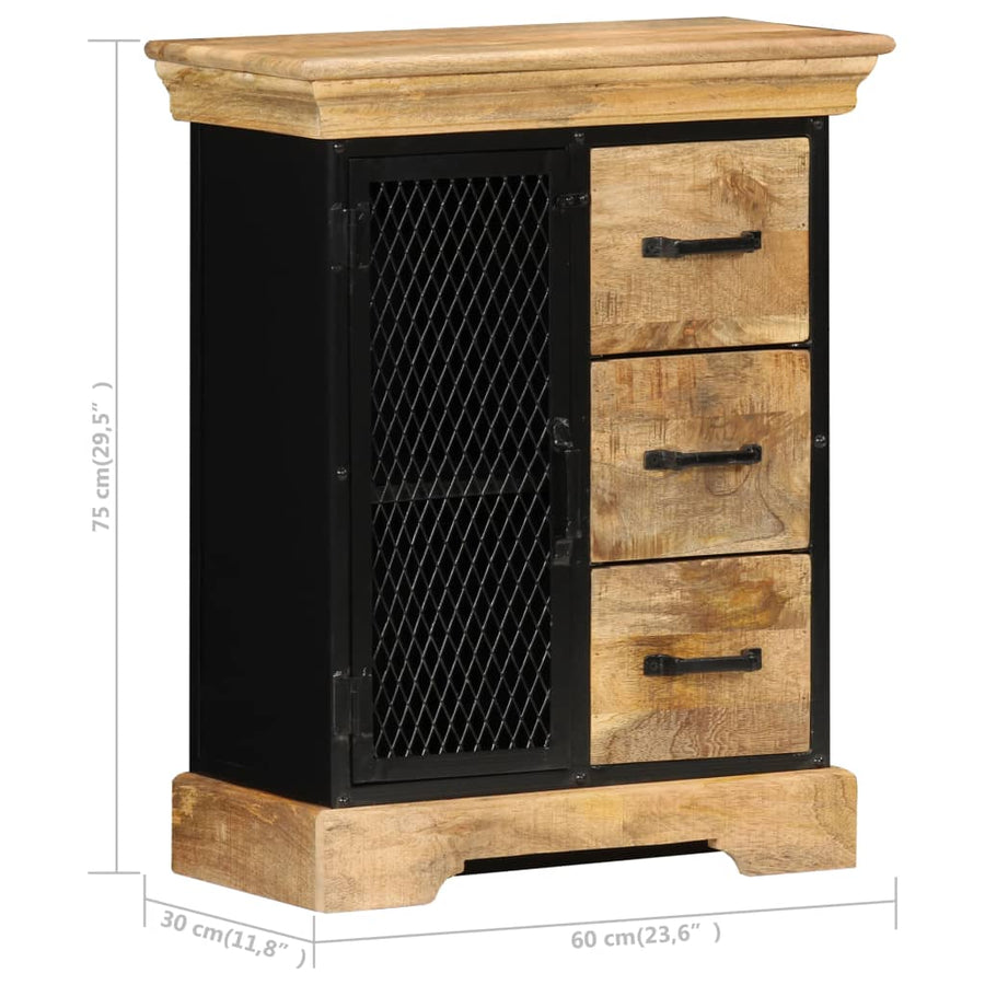 Dressoir 60X30X75 Cm Massief Mangohout