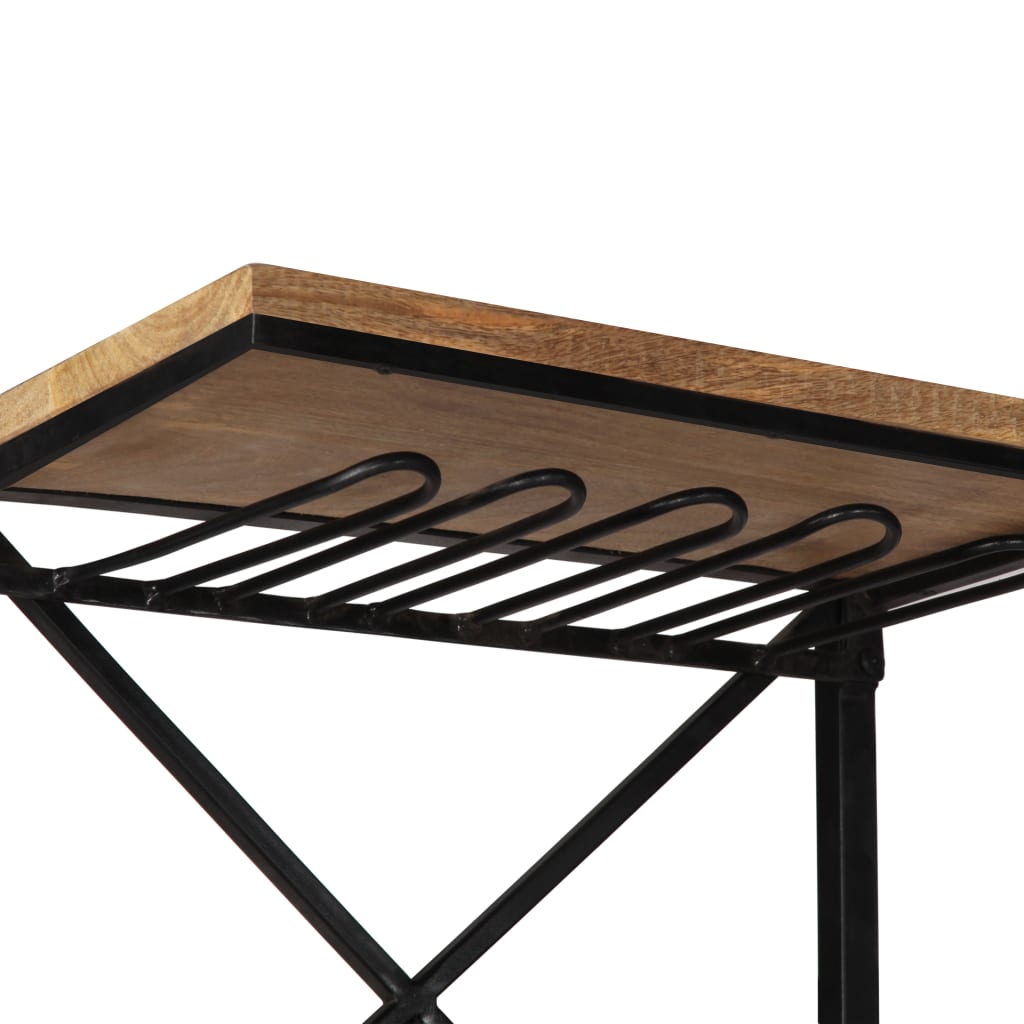 Wijnkast Tractor 49X31X172 Cm Massief Mangohout Rood