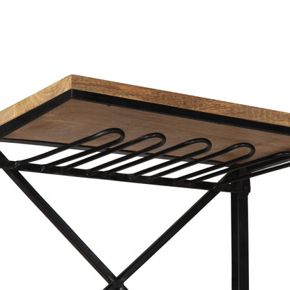 Wijnkast Tractor 49X31X172 Cm Massief Mangohout Rood