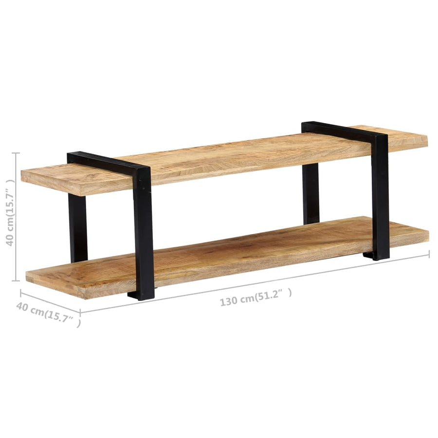 Tv-Meubel 130 x 40 x 40 cm massief mangohout