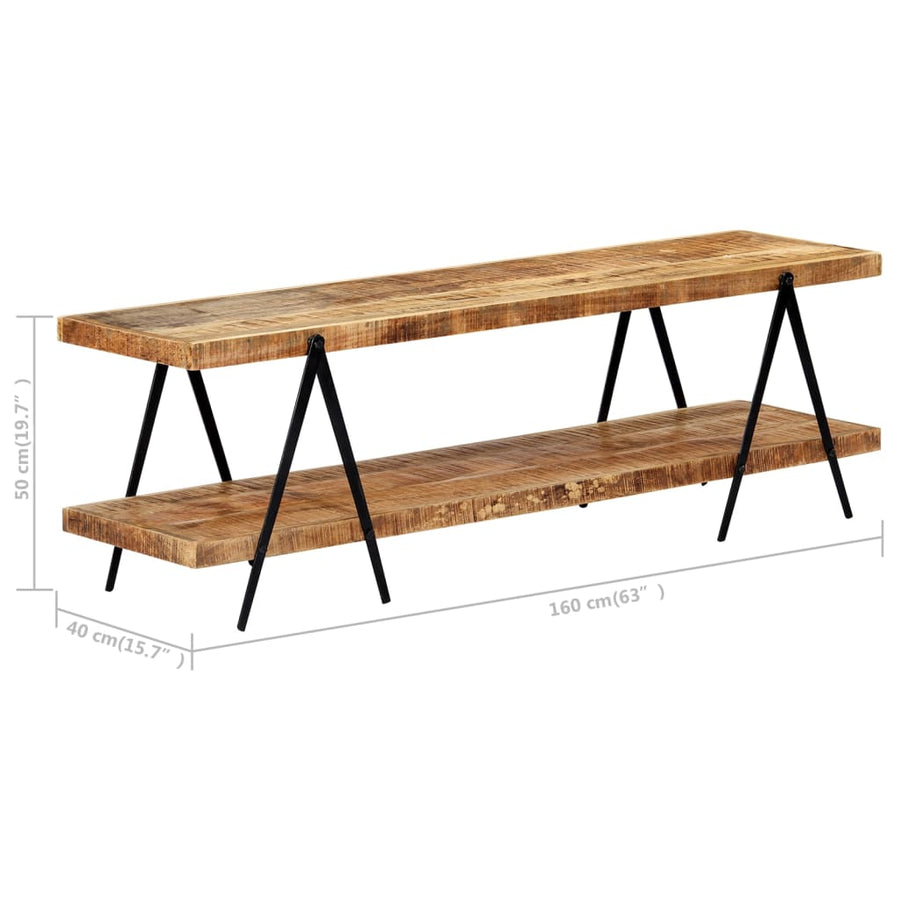 Tv-Meubel 60X40X50 Cm massief mangohout