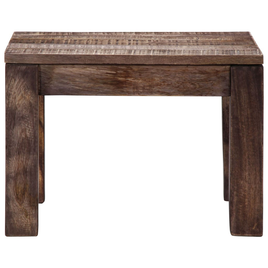 Salontafel 50X50X35 Cm Massief Mangohout