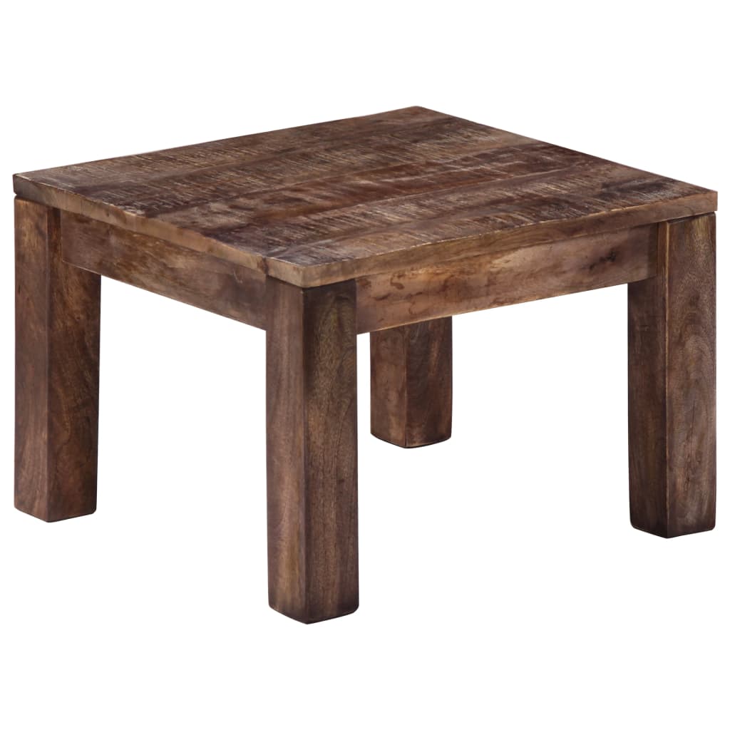 Salontafel 50X50X35 Cm Massief Mangohout