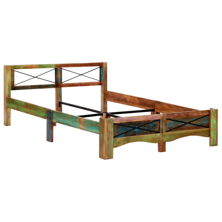 Bedframe Massief Gerecycled Hout 140 x 200 cm