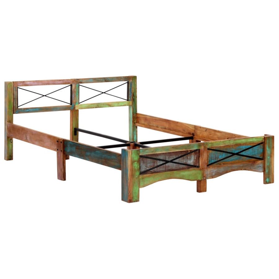Bedframe Massief Gerecycled Hout 140 x 200 cm