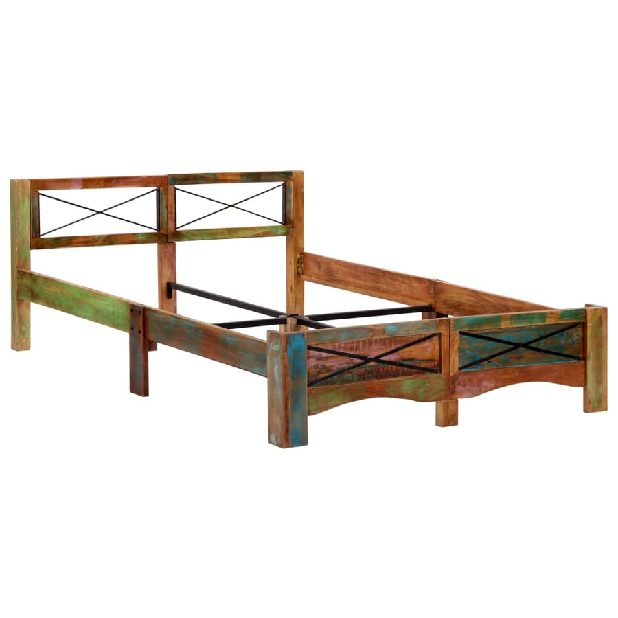 Bedframe Massief Gerecycled Hout 140 x 200 cm