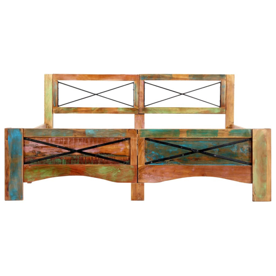 Bedframe Massief Gerecycled Hout 140 x 200 cm