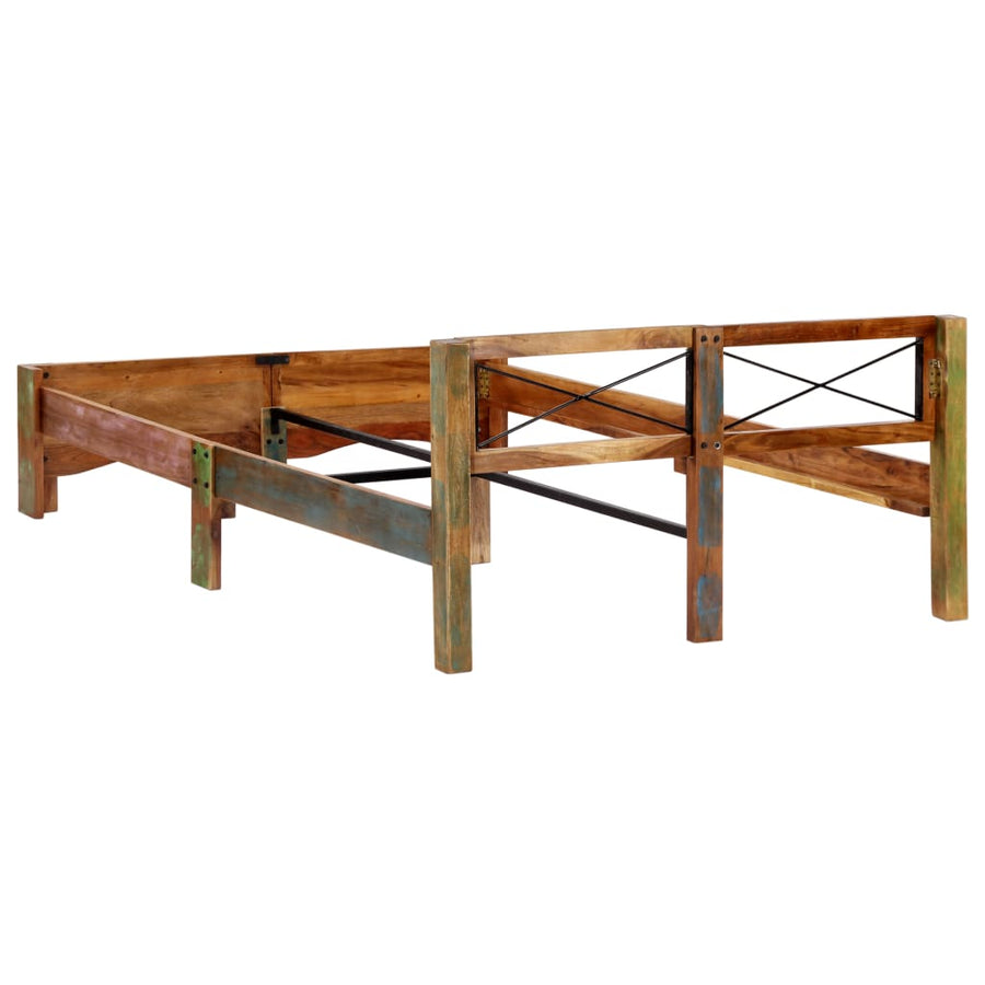 Bedframe Massief Gerecycled Hout 140 x 200 cm