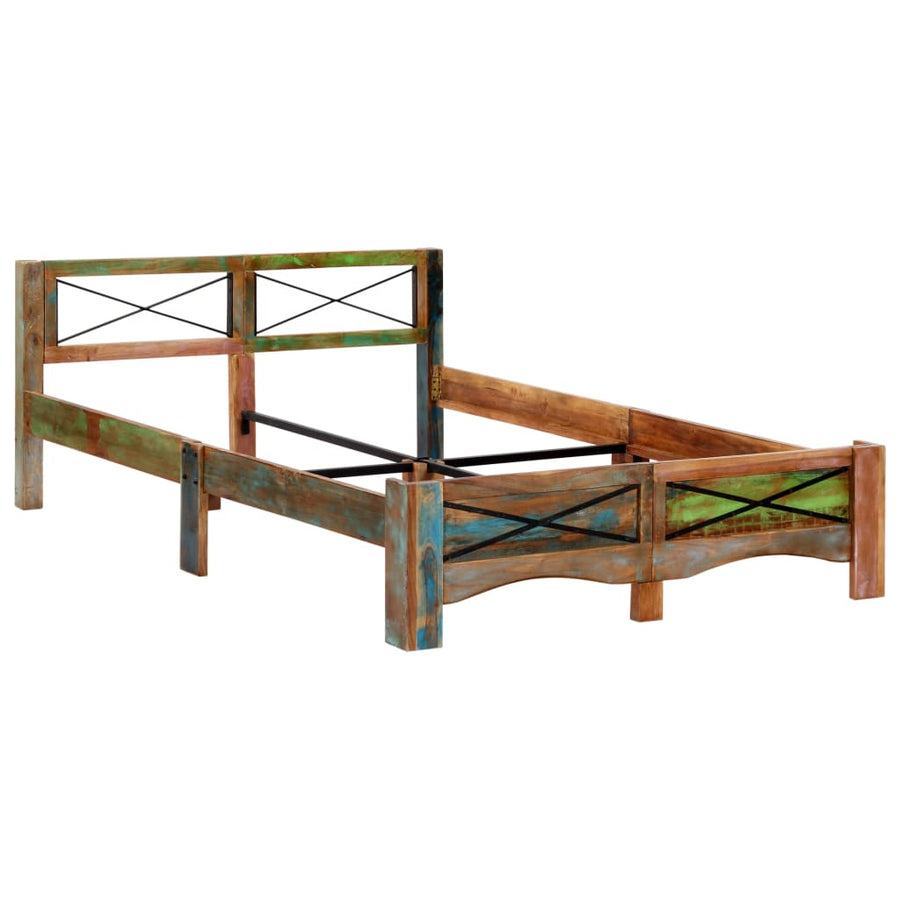 Bedframe Massief Gerecycled Hout 140 x 200 cm