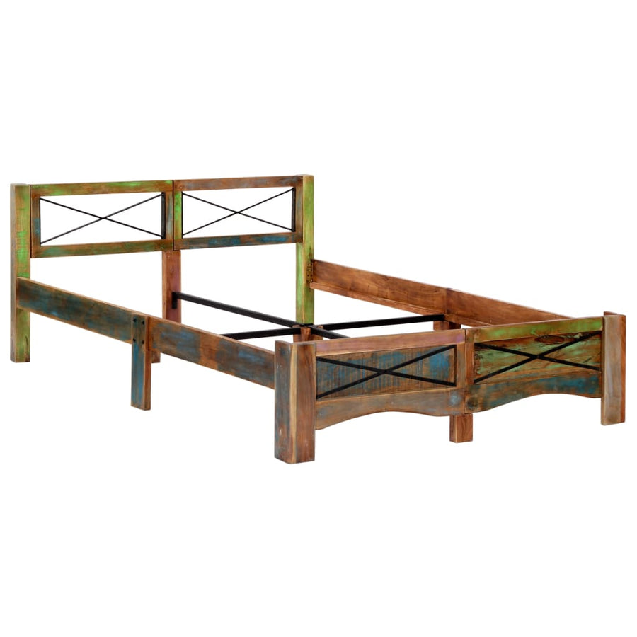 Bedframe Massief Gerecycled Hout 140 x 200 cm