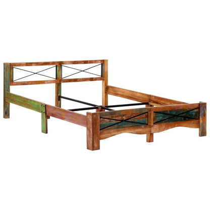Bedframe massief gerecycled hout 160x200 cm 160 x 200 cm