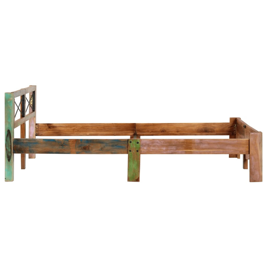 Bedframe massief gerecycled hout 160x200 cm 160 x 200 cm