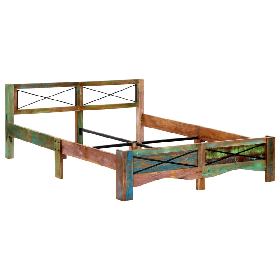 Bedframe massief gerecycled hout 160x200 cm 160 x 200 cm
