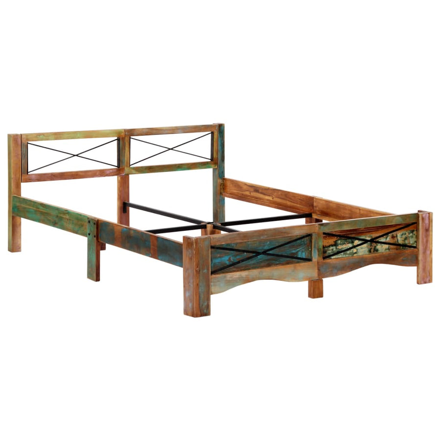 Bedframe massief gerecycled hout 160x200 cm 160 x 200 cm