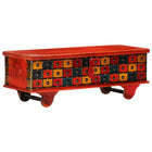 Storage Chest 110x40x40 cm Solid Acacia Wood Red