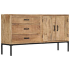 Dressoir massief mangohout 140x35x75 cm